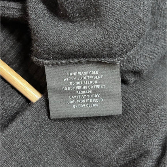 Bloomingdale’s 100% Cashmere Open Front Cardigan Womens S Sweater Black Capsule - Picture 4 of 7